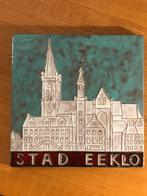 Keramiek tegel stad Eeklo 19 cm, Ophalen of Verzenden