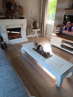 Landelijke opium salontafel 152 cm, Huis en Inrichting, Tafels | Salontafels, Ophalen, 50 tot 100 cm, Teakhout, 50 tot 100 cm
