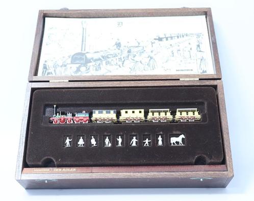 Minitrix Adler treinset in houten cassette, Hobby en Vrije tijd, Modeltreinen | N-Spoor, Gebruikt, Locomotief, Gelijkstroom, Trix