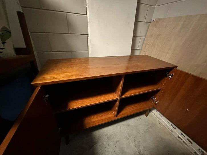 Dressoir San Leo Naturel 60s look - Zo goed als nieuw!, Huis en Inrichting, Kasten | Dressoirs, Zo goed als nieuw, Minder dan 50 cm