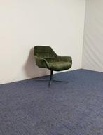 4 x Fauteuil Trendline Ally, donkergroen, zwart frame, Ophalen, Gebruikt, Minder dan 75 cm, Stof