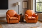 Poltrona Frau Italiaanse design clubs LIMITED EDITION!!!!, Ophalen, Gebruikt, 75 tot 100 cm, Mid-century vintage