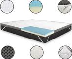 Matras Topper 90x200x8 cm Hybrid Gel Traagschuim, Ophalen, Zo goed als nieuw, Eenpersoons, 90 cm