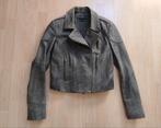 Leren biker jack van Guess maat S, Maat 38/40 (M), Guess, Verzenden, Grijs