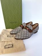 GUCCI canvas horsebit NIEUWE HEREN schoenen Maat 44, Loafers, Zwart, Nieuw, Ophalen of Verzenden