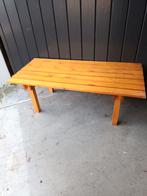 Vintage Latten Tafeltje/Bankje - Groningen, Tuin en Terras, Tuintafels, Ophalen, Rechthoekig, Hout