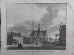 27 / Stadhuis en markt Ysselstein - IJsselstein J.C. Philips, Antiek en Kunst, Kunst | Etsen en Gravures, Ophalen of Verzenden