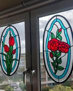 Glas in Lood Raamhangers - Bloemmotieven, Ophalen of Verzenden