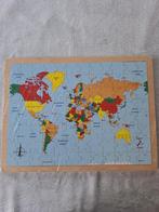 Puzzel hout wereld tbv goed doel, Ophalen of Verzenden, Gebruikt