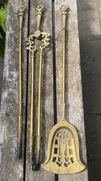 Mooi messing Jugendstil haardstel, Antiek en Kunst, Ophalen of Verzenden, Koper