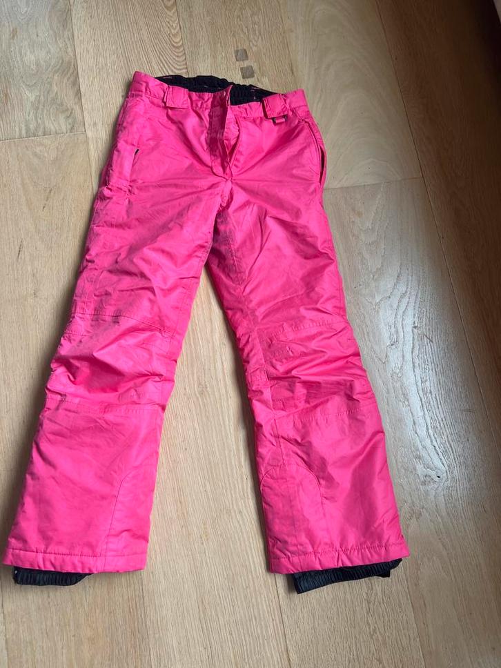 Skibroek maat 134 - Weinig gedragen, Kinderen en Baby's, Kinderkleding | Maat 134, Gebruikt, Meisje, Broek, Ophalen of Verzenden