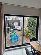 Houten schuifpui dubbelglas 200x233 GRATIS AFHALEN, Ophalen, 160 cm of meer, Zo goed als nieuw, Dubbelglas