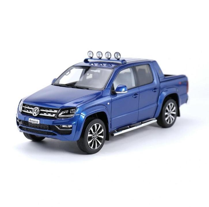 1:18 Volkswagen Amarok 4Motion - Blauw metallic LUXE!, Hobby en Vrije tijd, Modelauto's | 1:18, Nieuw, Auto, Overige merken, Ophalen of Verzenden