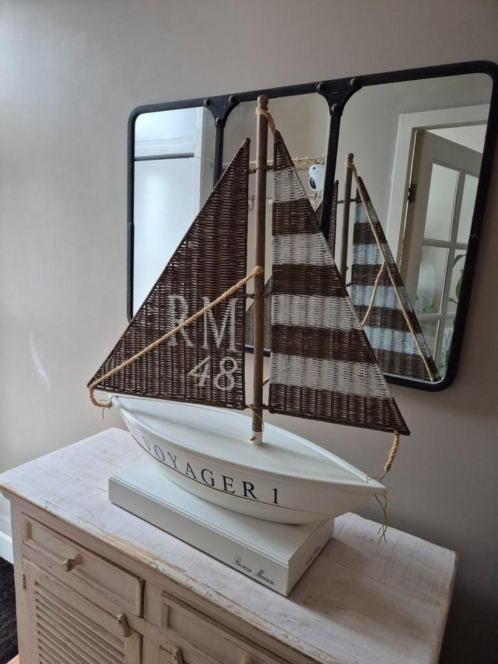 Decoratieve Zeilboot Voyager 1 riviera maison, Antiek en Kunst, Antiek | Woonaccessoires, Ophalen of Verzenden