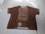 Blouse met print, Ophalen of Verzenden, Gedragen, Maat 46/48 (XL) of groter, Bruin