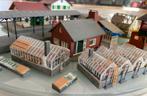 H0 huisjes, station, perron, kassencomplex, Overige merken, Gebruikt, -, Gelijkstroom of Wisselstroom