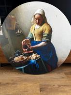 Muur / Wandcirkel melkmeisje 90 cm kunststof, Huis en Inrichting, Woonaccessoires | Wanddecoraties, Ophalen