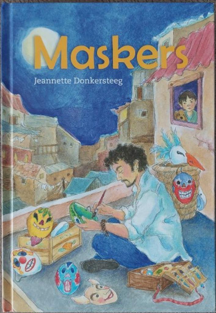 Jeannette Donkersteeg: Maskers, Boeken, Kinderboeken | Jeugd | 10 tot 12 jaar, Zo goed als nieuw, Ophalen of Verzenden