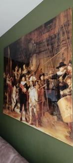 Schilderij Nachtwacht Rembrandt van Rijn Plexiglas 150x120, Antiek en Kunst, Ophalen