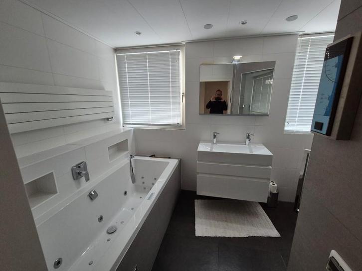 Wastafel met onderkast, Huis en Inrichting, Badkamer | Badkamermeubels, Gebruikt, Wastafelkast, Minder dan 100 cm, 50 tot 100 cm