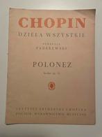 Chopin Polonaise bladmuziek, Gebruikt, Klassiek, Ophalen of Verzenden, Artiest of Componist