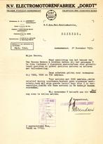 Dordrecht, Motoren, 1933., Verzenden, 1920 tot 1940, Gelopen, Zuid-Holland