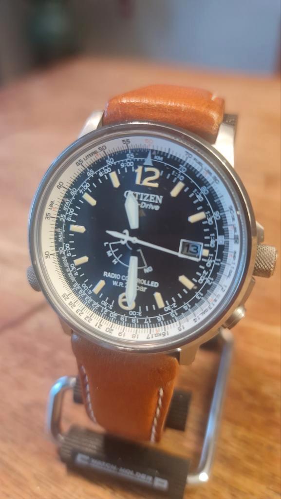 Citizen Nighthawk PMD56 2773, Sieraden, Tassen en Uiterlijk, Horloges | Heren, Zo goed als nieuw, Polshorloge, Citizen, Overige materialen