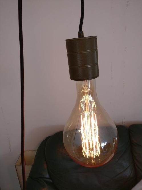 Industriële hanglampen van Calex, Huis en Inrichting, Lampen | Hanglampen, Zo goed als nieuw, Minder dan 50 cm, Glas, Metaal, Overige materialen