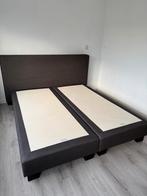 Pullman boxspring donkergrijs, Huis en Inrichting, Ophalen, Tweepersoons, Zo goed als nieuw, 180 cm