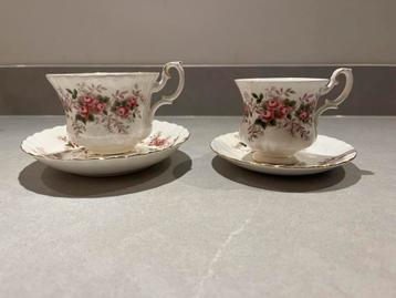 Royal Albert Lavender Rose Kop en Schotels (2 stuks) beschikbaar voor biedingen