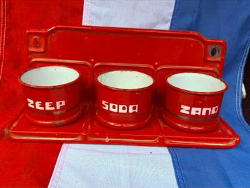 Emaille Zand Zeep Soda Stel beschikbaar voor biedingen