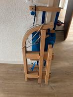 Houten Slee met Rugleuning, Ophalen of Verzenden, Rugleuning, Gebruikt, Hout