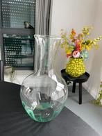 Bijenkorf Vazen glas karaf kristalglas en bloempot rotann, Huis en Inrichting, Woonaccessoires | Vazen, Overige kleuren, Ophalen of Verzenden