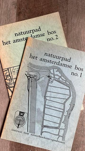Educatie boekje Natuurpad A’damse Bos no.1 + 2 jaren ‘70 beschikbaar voor biedingen
