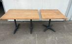 17 stuks houtlook Horeca bistro terras tafels 120x80 80x80, Ophalen, Zo goed als nieuw