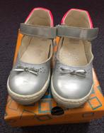 Dr. Visser lederen schoentje klittenband in zilver/neon roze, Kinderen en Baby's, Schoenen, Meisje, Dr. Visser, Zo goed als nieuw