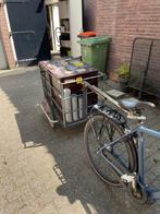 Vis/ fietskar, compleet behuisd, Fietsen en Brommers, Fietsaccessoires | Aanhangers en Karren, Ophalen, Vering, Zo goed als nieuw