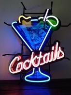Cocktails neon lamp div. neonverlichting fifties sixties, Ophalen, Lichtbak of (neon) lamp