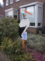 Houten geboorte ooievaar te huur. Omgeving zevenaar, Kinderen en Baby's, Ophalen of Verzenden, Gebruikt, Geboortebord
