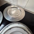 2x6 sobere tinnen onderborden 92% tin, 30 cm, Overige materialen, Gebruikt, Ophalen of Verzenden, Bord(en)