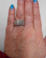 Zilveren Ti Sento ring maat 17.25 nr.1007, Sieraden, Tassen en Uiterlijk, Ringen, Verzenden, Zo goed als nieuw, 17 tot 18, Dame