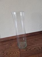 Glazen Vaas - Transparant, 50 tot 75 cm, Wit, Ophalen of Verzenden, Glas