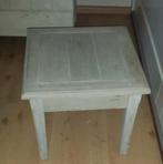 Tafeltje White Wash, Huis en Inrichting, Tafels | Salontafels, Gebruikt, 50 tot 100 cm, Vierkant, Minder dan 50 cm