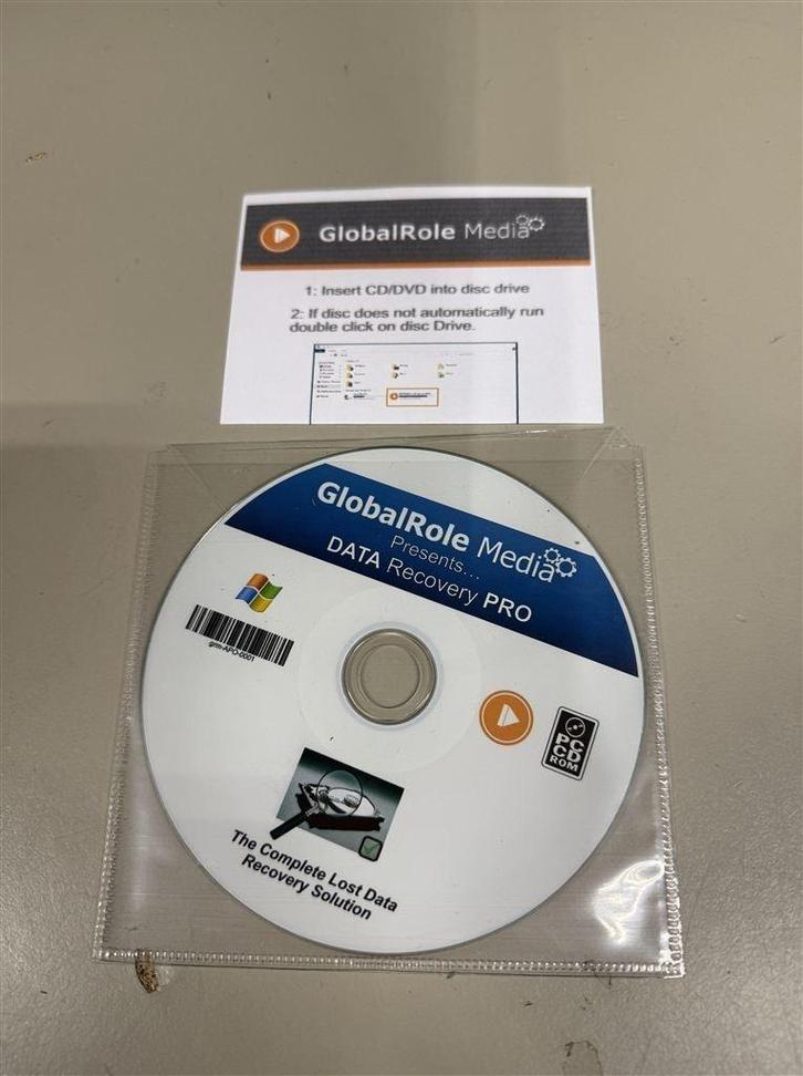 GlobalRole Media data recovery pro cd, Computers en Software, Antivirus- en Beveiligingssoftware, Nieuw, Ophalen of Verzenden