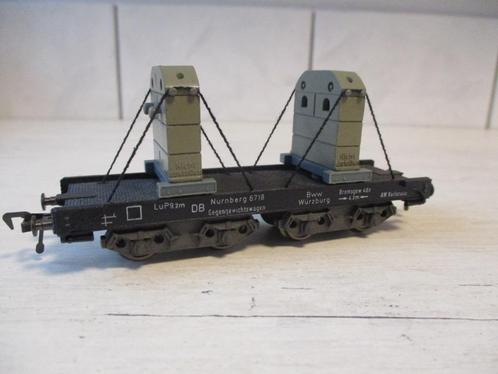 Fleischmann Bijwagen met Gewichten voor Kraan no 5596, Hobby en Vrije tijd, Modeltreinen | H0, Zo goed als nieuw, Wagon, Gelijkstroom