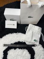 Lacoste armband heren zwart, Sieraden, Tassen en Uiterlijk, Armbanden, Ophalen of Verzenden, Nieuw, Zwart, Staal