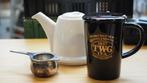 13. TWG Theepot, kop met deksel en thee filter van zilver, Ophalen, Twg, Overige typen, Twg