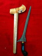 Antieke Keris Jalak Sangu Tumpeng Pamor Gedeken Solo SUZ21, Antiek en Kunst, Verzenden