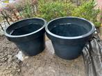 Grote antracietkleurige kunststof plantenpotten, Tuin en Terras, Ophalen, Kunststof, Gebruikt, Balkon