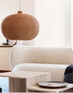 Ferm Living Belly Lampenkap - Gevlochten Rotan, Ophalen, Rond, Zo goed als nieuw, Bruin